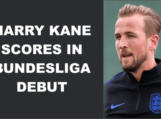 In his Bundesliga debut, Harry Kane finds the net as Bayern Munich overwhelms Werder Bremen.