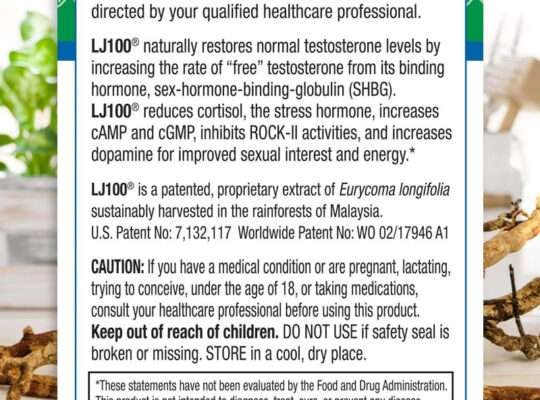 NHR SCIENCE LJ100® Tongkat Ali Extract – Naturally Restores Healthy Testosterone Levels