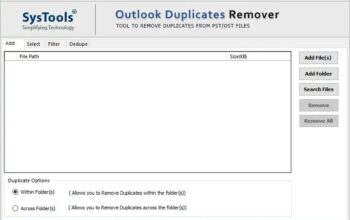 SysTools Outlook Duplicate Remover Tool